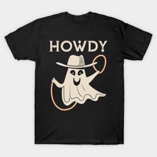 Howdy Ghost || Cute Halloween || Happy Ghost T-Shirt